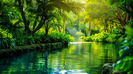 Nature backgrounds forests, mountains and lake