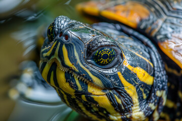 Turtle closeup portrait
