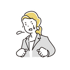 Office worker's emotions