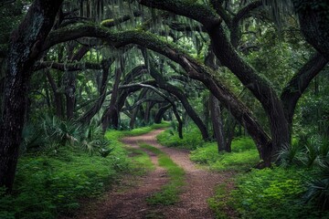 Obraz premium Beautiful shot of the amazing landscapes under the blue sky in summer