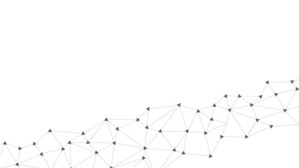 Abstract technology background. Plexus mesh backdrop. Vector