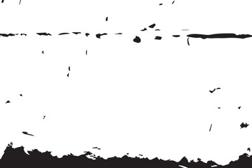 Grunge black and white pattern Monochrome particles abstract texture Background of cracks scuffs chips stains ink spots lines Overlay monochrome black and white vector illustration background texture