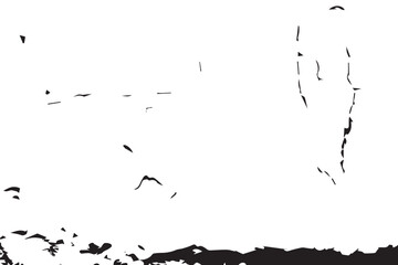 Grunge black and white pattern Monochrome particles abstract texture Background of cracks scuffs chips stains ink spots lines Overlay monochrome black and white vector illustration background texture