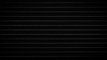 A black and white backgroundof a metal surface with a lot of lines