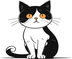 cat logo icon Silhouette vector art illustrator