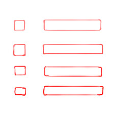 Glider chart table in red illustration