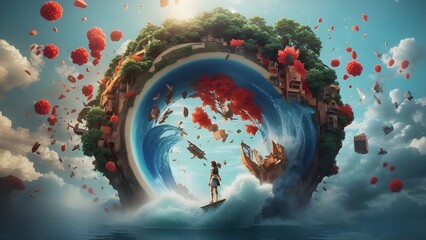 3d world manipulation and photoshop work backgrounds and wallpapers 