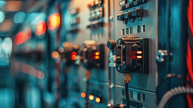 Electrical equipment circuit breaker accessories for controlling power in industrial MDB cabinet with space for copy