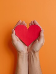 Fototapeta premium hands holding heart