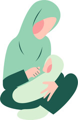 Character Of Muslim Mother Breastfeeding