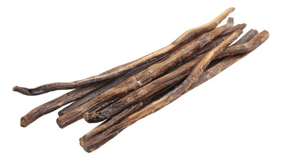 Vanilla sticks on a transparent background