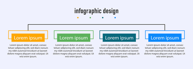 infographic design presentation business infographic template with 4 options	