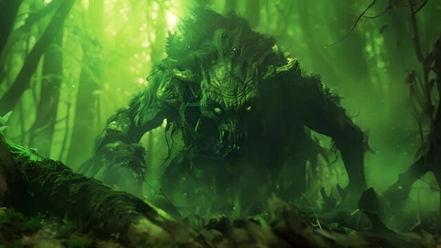 the goblin crawls out of the swamp