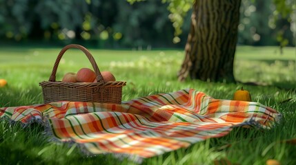 food for picnic on green grass