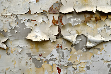 Peeled paint on an abandoned building.