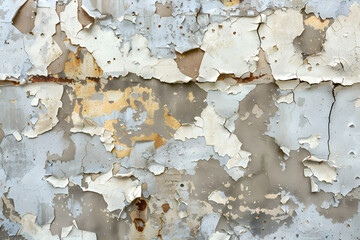 Peeled paint on an abandoned building.