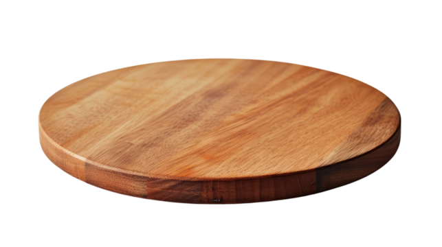 Wooden board on a transparent background