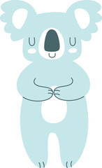 Handdrawn Koala Dreaming