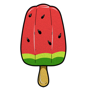 Watermelon ice cream