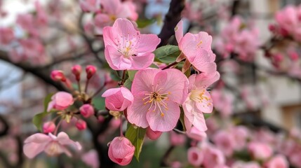 Obraz premium The initial blooms of spring in the upcoming year