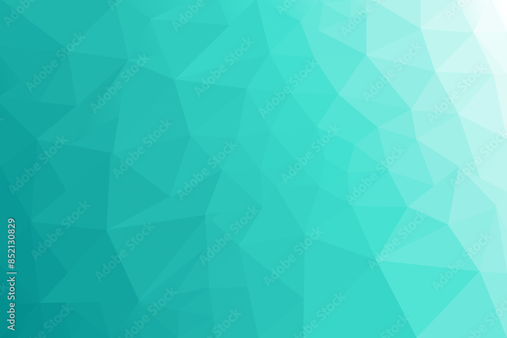 Poster teal blue low poly geometric gradient background for web design and modern presentations
