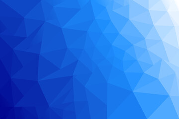 Low Poly Gradient Background with Blue to Light Blue Transition for Digital Design and Presentations