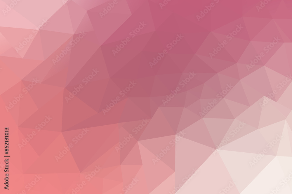Aufkleber abstract low poly background in shades of pink and red with gradients for web design