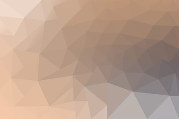 Abstract Low Poly Gradient Background with Soft Peach Beige and Grey Tones for Design and Web Use