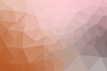 Low Poly Gradient Background with Pastel Pink Beige and Peach for Web Design and Branding