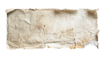 Old paper on a transparent background