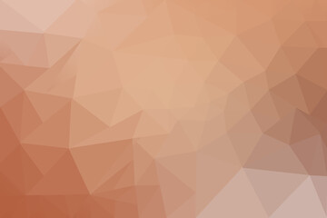 Low Poly Gradient Background in Warm Shades of Peach Coral and Orange Ideal for Web Design