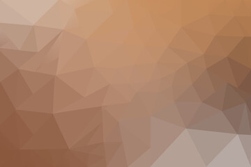 Low Poly Gradient Background Shades of Orange Brown and Beige Abstract Design for Web or Print