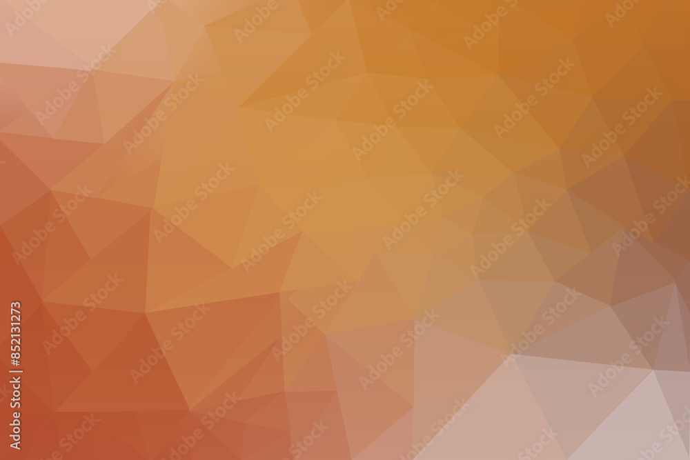 Poster low poly gradient background with warm tones of orange red yellow peach for web design graphics