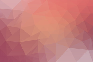 Low Poly Gradient Background with Shades of Red Pink Orange for Web Design and Graphic Projects