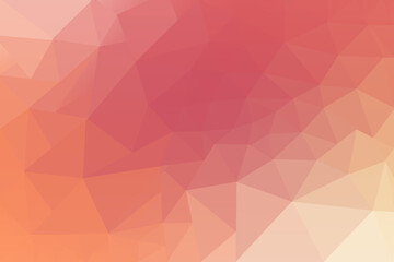 Obraz premium Vibrant Low Poly Gradient Background in Shades of Red Orange and Peach for Modern Design
