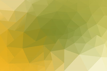 Low Poly Yellow and Green Gradient Geometric Background  for Web and Print Design