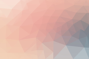 Low Poly Geometric Gradient Background with Pastel Pink Peach and Blue Tones for Web Design