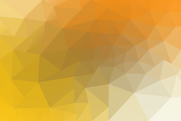 Low Poly Gradient Background with Warm Tones of Yellow Orange and Beige for Design and Web Projects