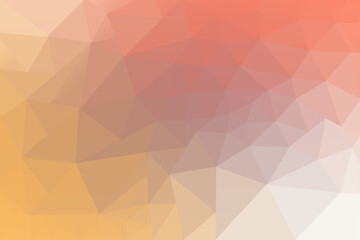 Low Poly Gradient Background with Soft Pastel Hues of Peach Pink Orange and Light Cream Geometric Design
