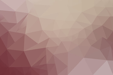 Low Poly Gradient Background with Shades of Red Pink and Beige Abstract Art Design