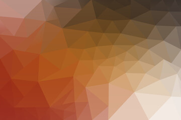 Low Poly Gradient Wallpaper Warm Tones Abstract Design with Red Orange Brown Geometric Shapes Background