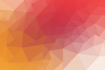 Vibrant Low Poly Gradient Background Features Warm Shades of Red Orange Yellow and Peach