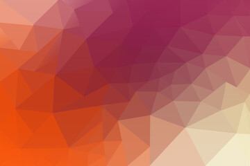 Low Poly Gradient Background with Warm Hues Red Orange Pink Cream Abstract Design