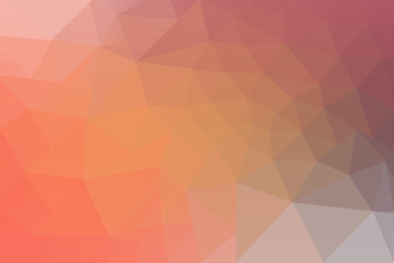 Fototapeta premium Low Poly Gradient Background in Shades of Red Orange Pink and Purple for Design and Websites
