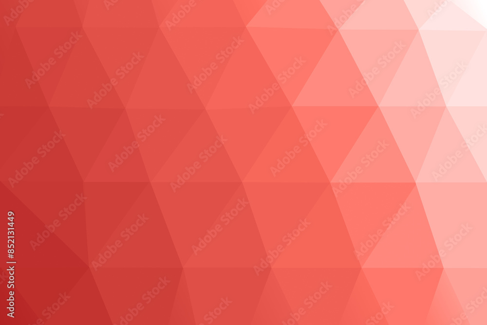 Poster low poly triangular gradient background shades of red and orange abstract geometric design