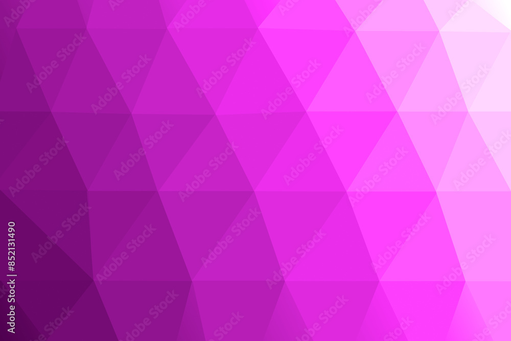 Poster low poly geometric gradient background in shades of pink and purple for design and web use
