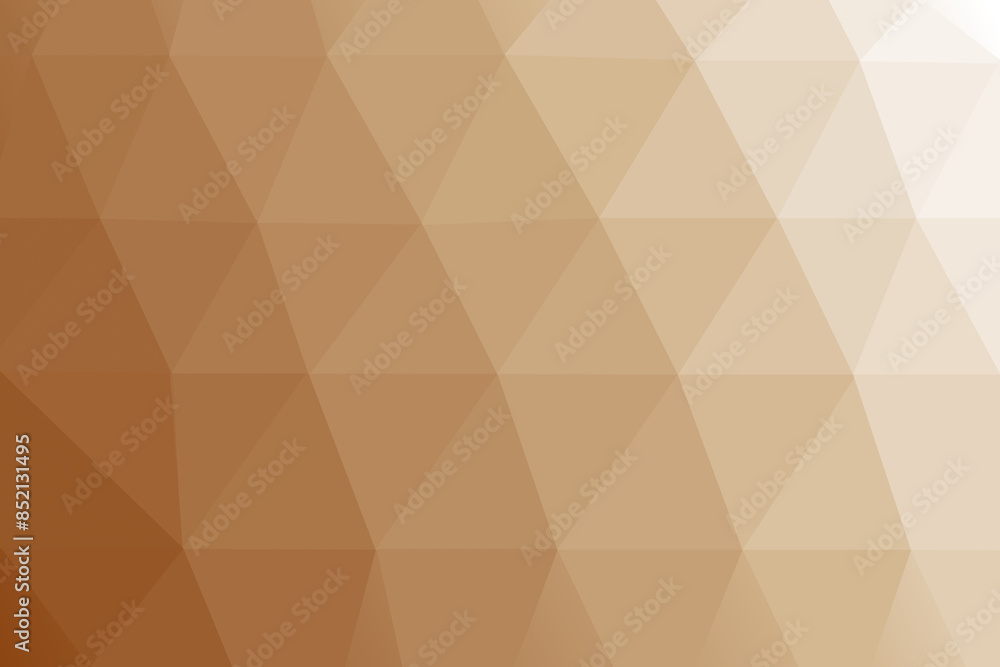 Poster low poly gradient background with warm brown and beige tones for design and presentation uses