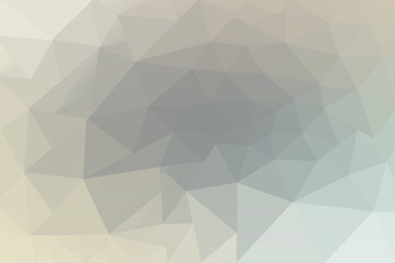 Obraz premium Abstract Low Poly Background in Cream Grey and Blue Tones for Web Design or Presentations