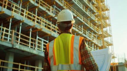 Fototapeta premium Construction Industry - Engineer