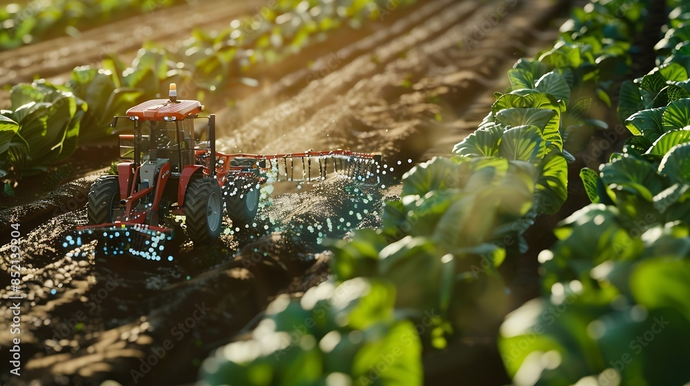 Leinwandbilder the concept of using ai and smart farming : generative ai
